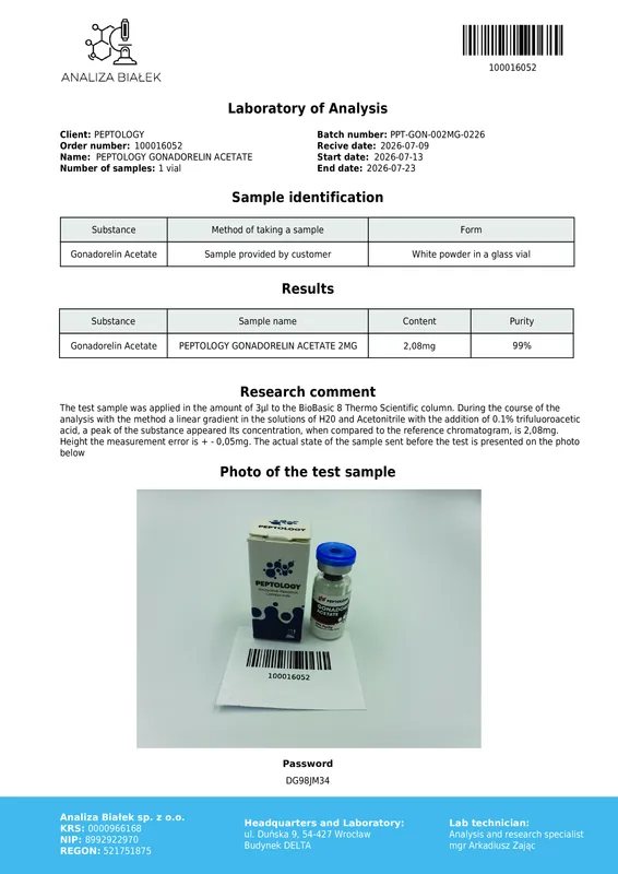 Gonadorelin (acetat de gonadorelină) 2 mg – analog sintetic al GnRH – imagine 2