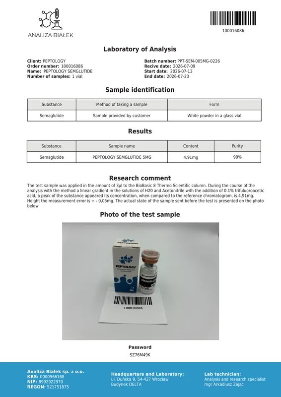 Semaglutidă (Semaglutide) 5 mg / 10 mg – agonist al receptorilor GLP-1 – imagine 2