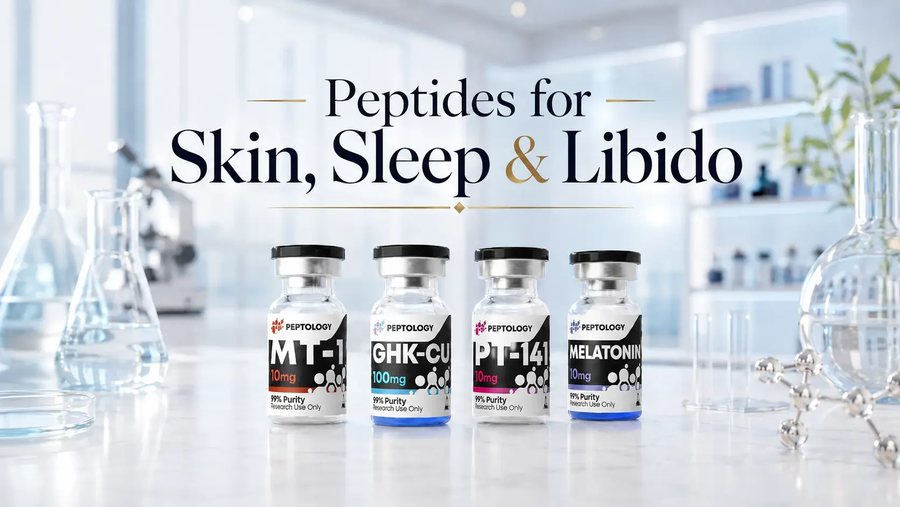 Peptide pentru piele, somn și libido: ghidul complet al categoriei