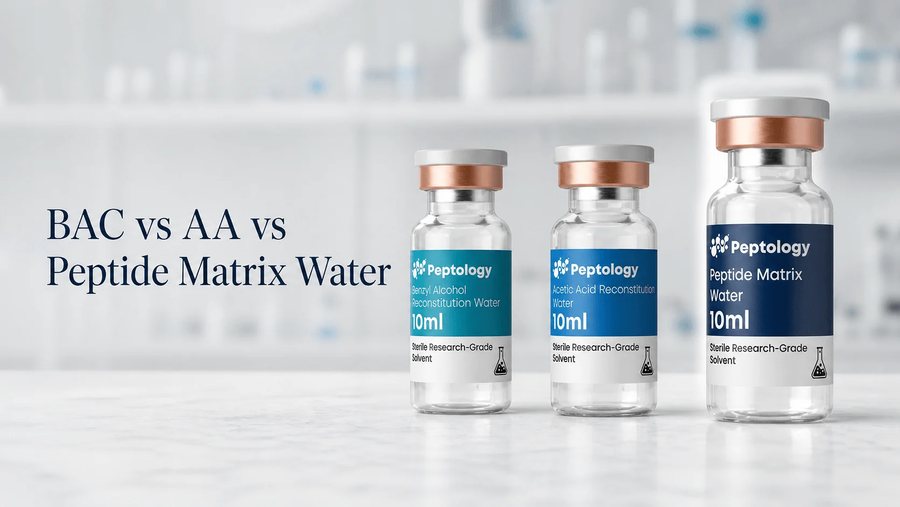 Apă bacteriostatică vs. acid acetic vs. apă cu matrice: comparație
